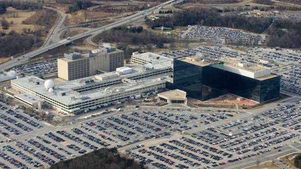 INTEL HQ. The National Security Agency (NSA) headquarters at Fort Meade, Maryland, as seen from the air, January 29, 2010. Photo by Saul Loeb/AFP