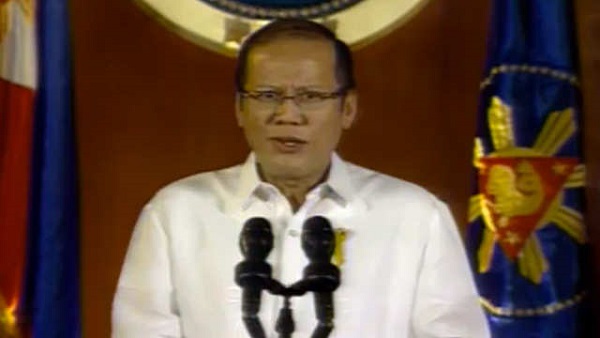 'I'M NOT A THIEF.' President Aquino defends his administration's government spending mechanism in a televised address on October 30