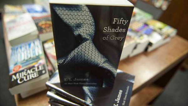 FIFTY SHADES… OF MISHAPS. In this file photo, copies of the book 