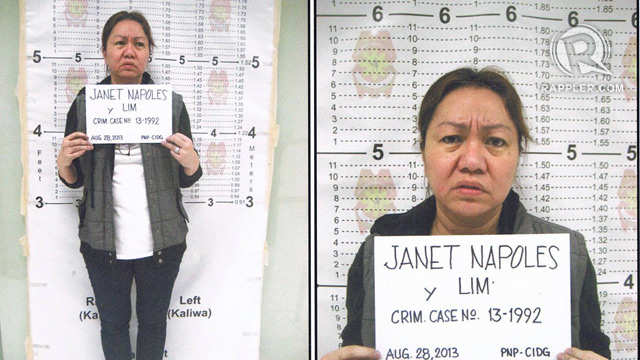 BAIL POSSIBLE. Napoles' camp files a motion for bail. Photo provided by the PNP
