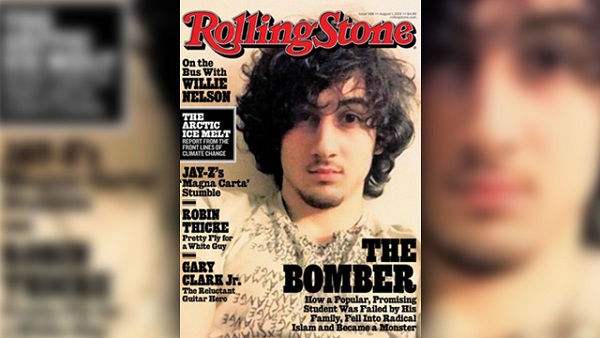 'MONSTER.' Boston bombing suspect as cover boy. Photo from www.rollingstone.com