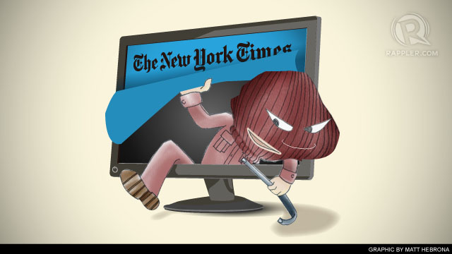 SECURITY COMPROMISED. The New York Times has revealed that Chinese hackers have been attacking its computer systems.