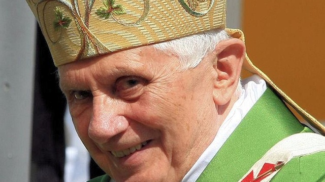 RELIGION CORRUPTIBLE? Pope Benedict XVI in a file photo from Facebook