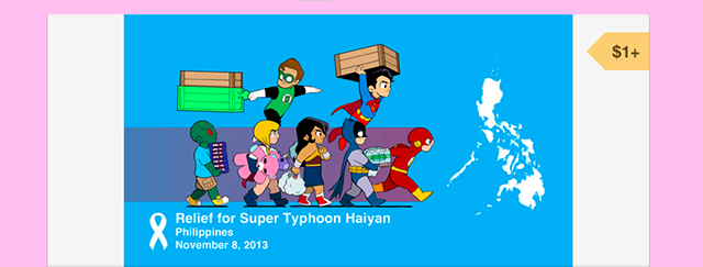 ART FOR RELIEF. The Philippines is the second-largest readership of JL8. Screenshot from gumroad.com