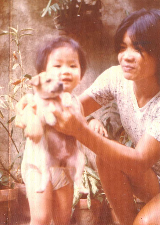 MOTHERLY LOVE. The author and her yaya spent many hours together.