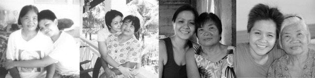 HUGS AND KISSES. The author and her yaya Mommy through the years