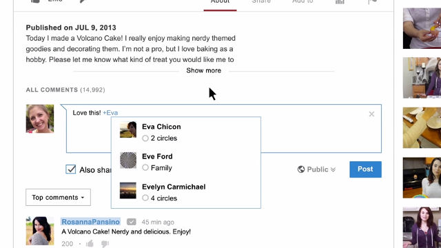 COMMENT SHIFT. YouTube now uses Google+ for its commenting system. Screen shot from YouTube video