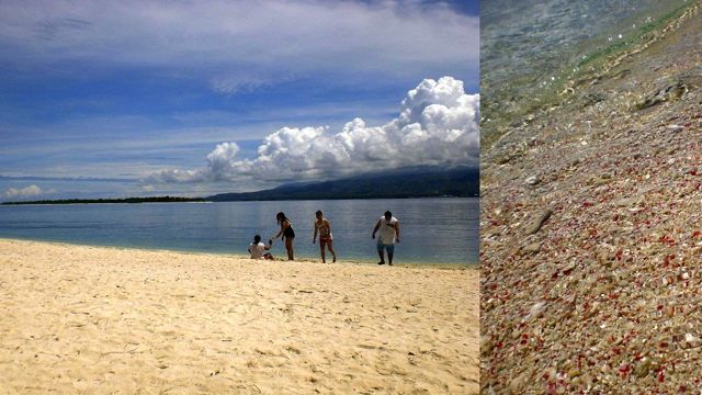 STA. CRUZ ISLAND’s BEACHES are made pink by red coral – some specks, some already fine as sand