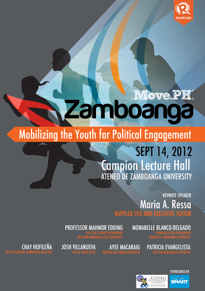 #MOVEZAMBOANGA. Ateneo de Zamboanga University's Campion Lecture Hall, Friday, Sept. 14, 8am-6pm