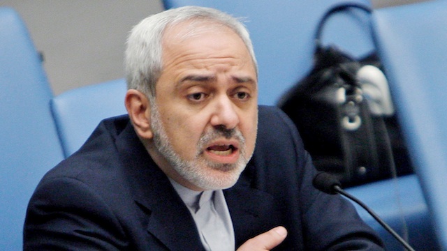 OPEN FOR DIALOGUE. Iran's top diplomat Mohammad Javad Zarif says Iran is open for top-level dialogues with its archenemy US. In this file photo from December 2006, Zarif, then Iran's ambassador to the United Nations, speaks at the UN. EPA/Peter Foley