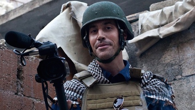 MURDERED. A picture taken on November 5, 2012 in Aleppo, Syria, shows US freelance reporter James Foley. Nicole Tung/AFP
