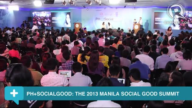 TECHNOLOGY FOR CHANGE. The PH+Social Good Summit in 2013 tackled how social media and technology can be used to prepare for disaster and save lives