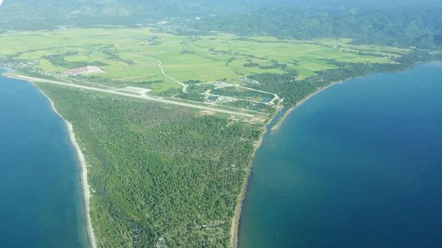 FOR DEVELOPMENT. A bird's eye-view of parcel 1 (493 hectares) of the Aurora Pacific Economic Zone and Freeport. Photo courtesy of Gerardo Erquiza
