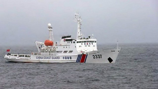 DISPUTED TERRITORY. This file photo shows a Chinese coastguard ship in disputed waters. File photo by Japan Coast Guard/Agence France-Presse