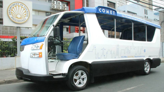 SOON TO BE IN QC? If all goes according to plan, Quezon City residents may see the GET COMET e-jeepney in their streets soon. Photo from GET Philippines