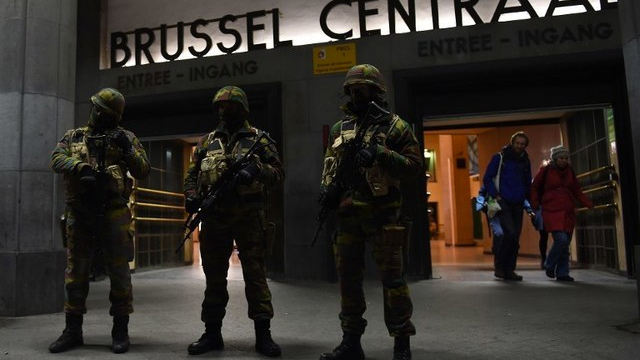 Brussels police | Photo by  Emmanuel Dunand / AFP