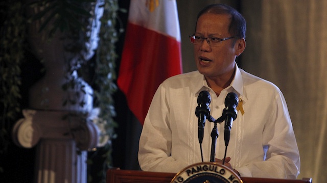 TOP PRIORITY. President Benigno Aquino III says his administration's top priority is to rebuild areas hardest hit by Super Typhoon Yolanda. File photo by Malacañang Photo Bureau