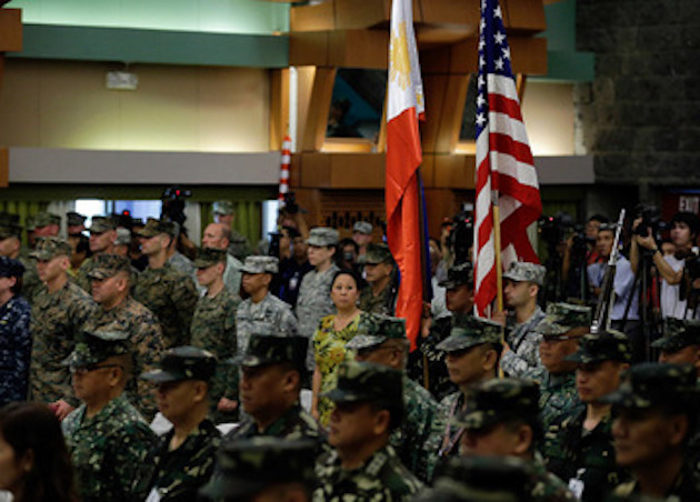  Philippines-US Balikatan Exercise in Quezon City on April 20, 2015. File photo by Ritchie Tongo/EPA