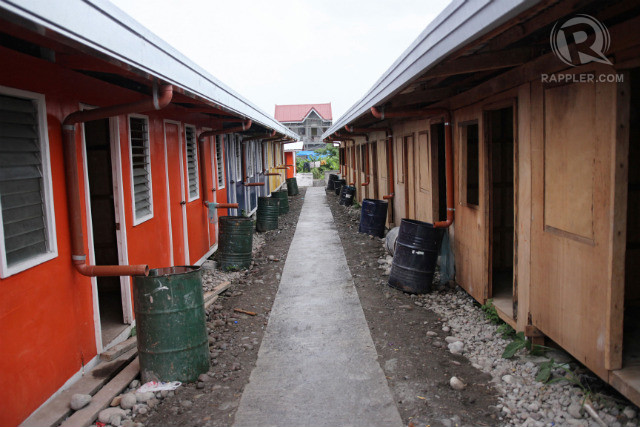 TEMPORARY SHELTERS. For Yolanda survivors, the government built 222 bunkhouses with 12 units each. Photo by Franz Lopez/Rappler