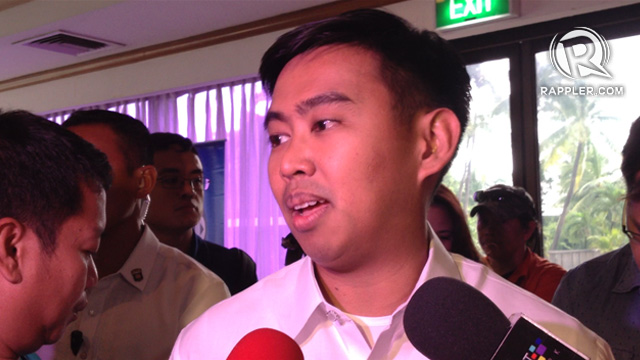 VALID PRICE? Makati Mayor Junjun Binay says the NSO figures the complainants cited can only afford low-cost housing, not the 12-storey Makati City government office. Photo by Ayee Macaraig/Rappler