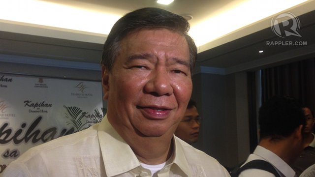 'SUBMIT ASAP.' Senate President Franklin Drilon asks the MILF and the Palace to submit by the end of August the Bangsamoro Basic Law. Photo by Ayee Macaraig/Rappler