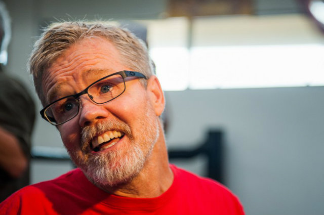 Freddie Roach finds a new sparring partner for Pacquiao - someone formerly of Floyd Mayweather Jr's camp. File Photo by Jonathan Moore/Getty Images/AFP