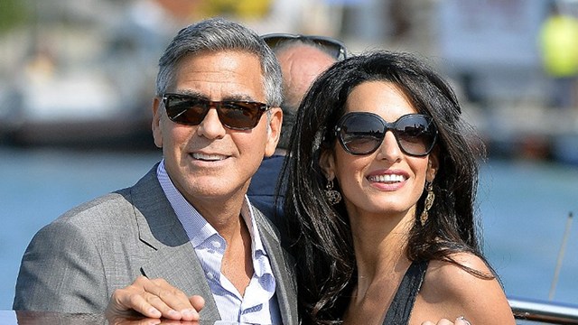 JUST MARRIED. US actor George Clooney and Lebanon-born British lawyer Amal Alamuddin tie the knot in Venice on September 27, 2014 in a private but star-studded ceremony. File photo by Andreas Solaro/AFP 