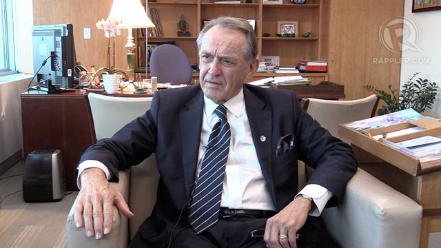ON AGENDA. UN Deputy Secretary-General Jan Eliasson tells Rappler that the independent panel reviewing UN peacekeeping will focus on the safety of peacekeepers. Photo by Ayee Macaraig/Rappler