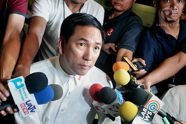 OUT BY OCTOBER. Energy Secretary Jericho Petilla says he will quit his post should be push through with plans to seek a legislative post. File photo by LeAnne Jazul/Rappler
