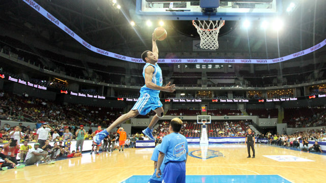 Justin Melton rocked the PBA at last year's Slam Dunk competition. This year he made a different kind of impact. File photo by Nuki Sabio/PBA Images