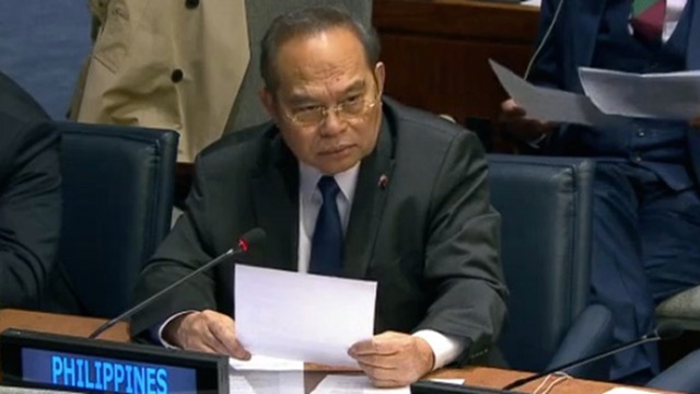'ADDRESS KIDNAPPING.' Philippine Ambassador to the UN Libran Cabactulan says kidnapping, health issues like Ebola must be addressed to improve UN peacekeeping. 