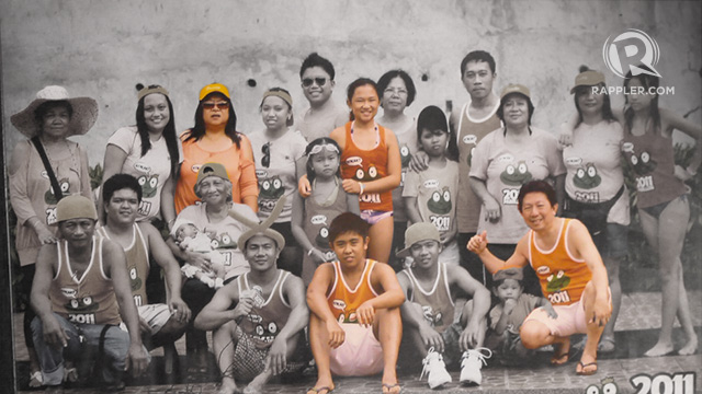 GONE. Members of the Gunawan family (colored) pose with the Pabellon clan during a 2011 family reunion