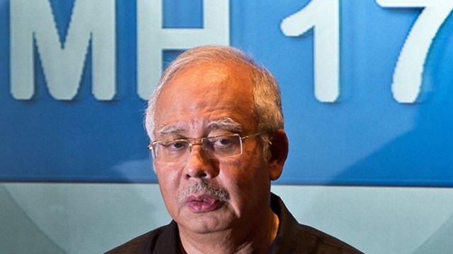 RELATIVE, TOO? Malaysia's The Star reports that Malaysian Prime Minister Najib Razak's step-grandmother was on board MH17 that was shot down in eastern Ukraine. Photo by Manan Vatsyayana/AFP 