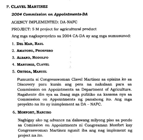 Screenshot of the affidavit of Janet Lim Napoles dated May 26, 2014