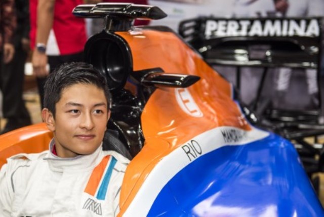 Persiapan Rio Haryanto menuju laga perdananya di Australia Formula One Grand Prix. Foto oleh Antara